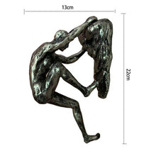Load image into Gallery viewer, Creative Retro Industrial Style Sport Man Rock Climbing Decoration Pendant Statue Wall Bar Cafe Living Room Home Decor D029