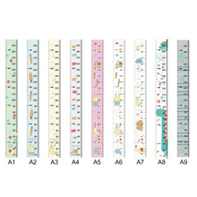 Load image into Gallery viewer, Hanging Canvas Height  Kids Growth Chart Wall Decor Ruler With Wood Frame Children Height Record For Baby Nursery Decoration