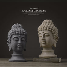 Load image into Gallery viewer, Buddha statue Figurines Chinese Buddha statue for garden resin Large Buddha head sandstone statue decor Buddha decoration