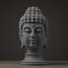 Load image into Gallery viewer, Buddha statue Figurines Chinese Buddha statue for garden resin Large Buddha head sandstone statue decor Buddha decoration
